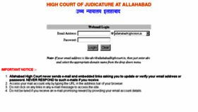 What Mail.allahabadhighcourt.in website looked like in 2014 (10 years ago)