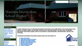 What Manistee.org website looked like in 2014 (10 years ago)