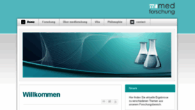 What Medforschung.de website looked like in 2014 (10 years ago)