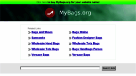 What Mybags.org website looked like in 2014 (10 years ago)
