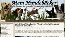 What Mein-hundebaecker.de website looked like in 2014 (10 years ago)