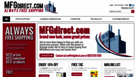 What Mfgdirect.com website looked like in 2014 (10 years ago)