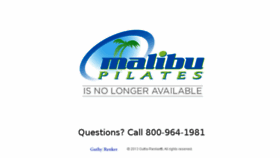 What Malibupilates.com website looked like in 2014 (10 years ago)