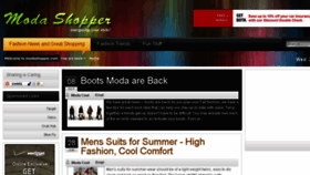 What Modashopper.com website looked like in 2014 (10 years ago)