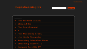 What Megastreaming.ws website looked like in 2014 (10 years ago)