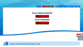 What Movicol.co.uk website looked like in 2014 (10 years ago)