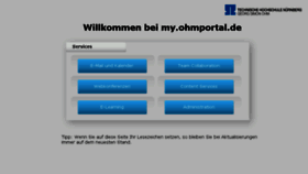 What My.ohmportal.de website looked like in 2014 (10 years ago)