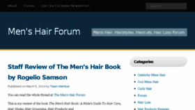 What Menshairforum.com website looked like in 2014 (10 years ago)