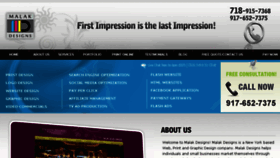 What Malakdesigns.com website looked like in 2014 (10 years ago)