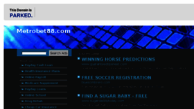What Metrobet88.com website looked like in 2014 (10 years ago)