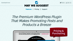What Maywesuggestplugin.com website looked like in 2014 (10 years ago)