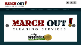 What Marchoutcleaning.co.uk website looked like in 2014 (10 years ago)