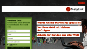 What Manylink.de website looked like in 2014 (10 years ago)