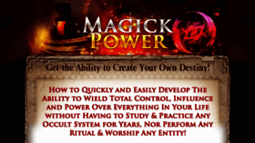 What Magickpower.com website looked like in 2014 (10 years ago)