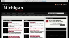 What Michiganblogger.com website looked like in 2014 (10 years ago)