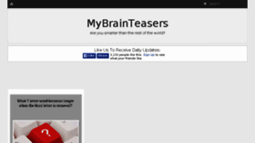 What Mybrainteasers.com website looked like in 2014 (10 years ago)