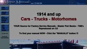 What Moparmanuals.com website looked like in 2014 (10 years ago)
