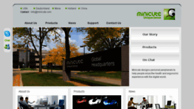 What Minicute.com website looked like in 2014 (10 years ago)