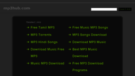 What Mp3hub.com website looked like in 2014 (10 years ago)