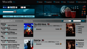 What Movie8k.to website looked like in 2014 (10 years ago)