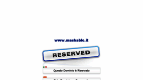 What Mashable.it website looked like in 2014 (10 years ago)