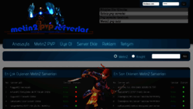 What Metin2pvpserverlar.org website looked like in 2014 (10 years ago)
