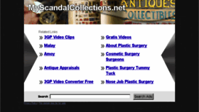 What Myscandalcollections.net website looked like in 2014 (10 years ago)