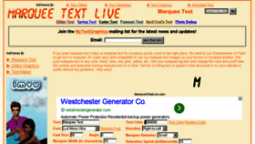 What Marqueetextlive.com website looked like in 2014 (10 years ago)