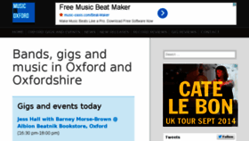 What Musicinoxford.co.uk website looked like in 2014 (10 years ago)