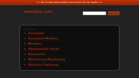 What Marwitz.com website looked like in 2014 (10 years ago)