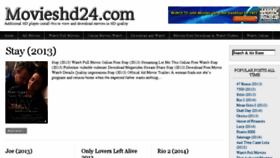 What Movieshd24.com website looked like in 2014 (10 years ago)