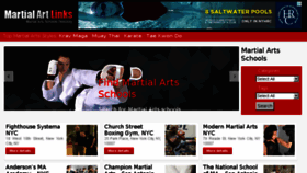 What Martialartlinks.com website looked like in 2014 (10 years ago)