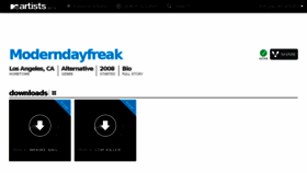 What Moderndayfreak.com website looked like in 2014 (10 years ago)