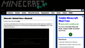 What Minecraftblog.com website looked like in 2014 (10 years ago)