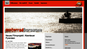 What Motorradkarawane.de website looked like in 2014 (10 years ago)