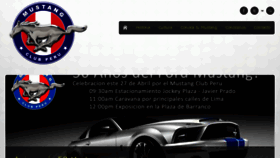 What Mustangclubperu.com website looked like in 2014 (10 years ago)