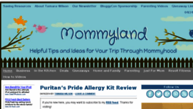 What Mommyland.com website looked like in 2014 (10 years ago)