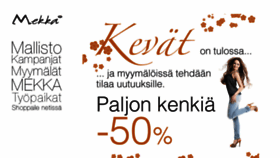 What Mekka.fi website looked like in 2014 (10 years ago)