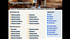 What Mikegaski.com website looked like in 2014 (9 years ago)