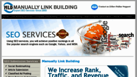 What Manuallylinkbuilding.com website looked like in 2014 (10 years ago)