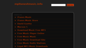 What Myitunestmusic.info website looked like in 2014 (10 years ago)