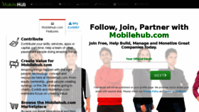 What Mobilehub.com website looked like in 2014 (10 years ago)