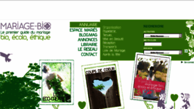 What Mariage-bio.fr website looked like in 2014 (10 years ago)