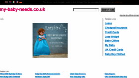 What My-baby-needs.co.uk website looked like in 2014 (9 years ago)