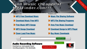What Mp3finder.com website looked like in 2014 (9 years ago)