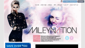What Mileynation.net website looked like in 2014 (9 years ago)
