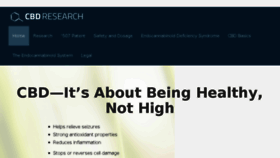 What Mycbdresearch.com website looked like in 2014 (9 years ago)