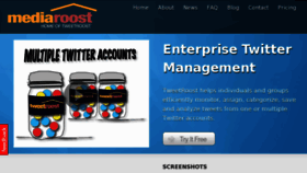 What Mediaroost.com website looked like in 2014 (9 years ago)