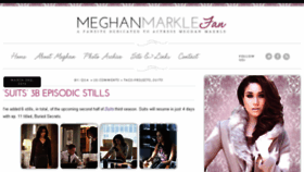 What Meghan-markle.com website looked like in 2014 (9 years ago)