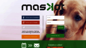 What Maskot.com.br website looked like in 2014 (9 years ago)